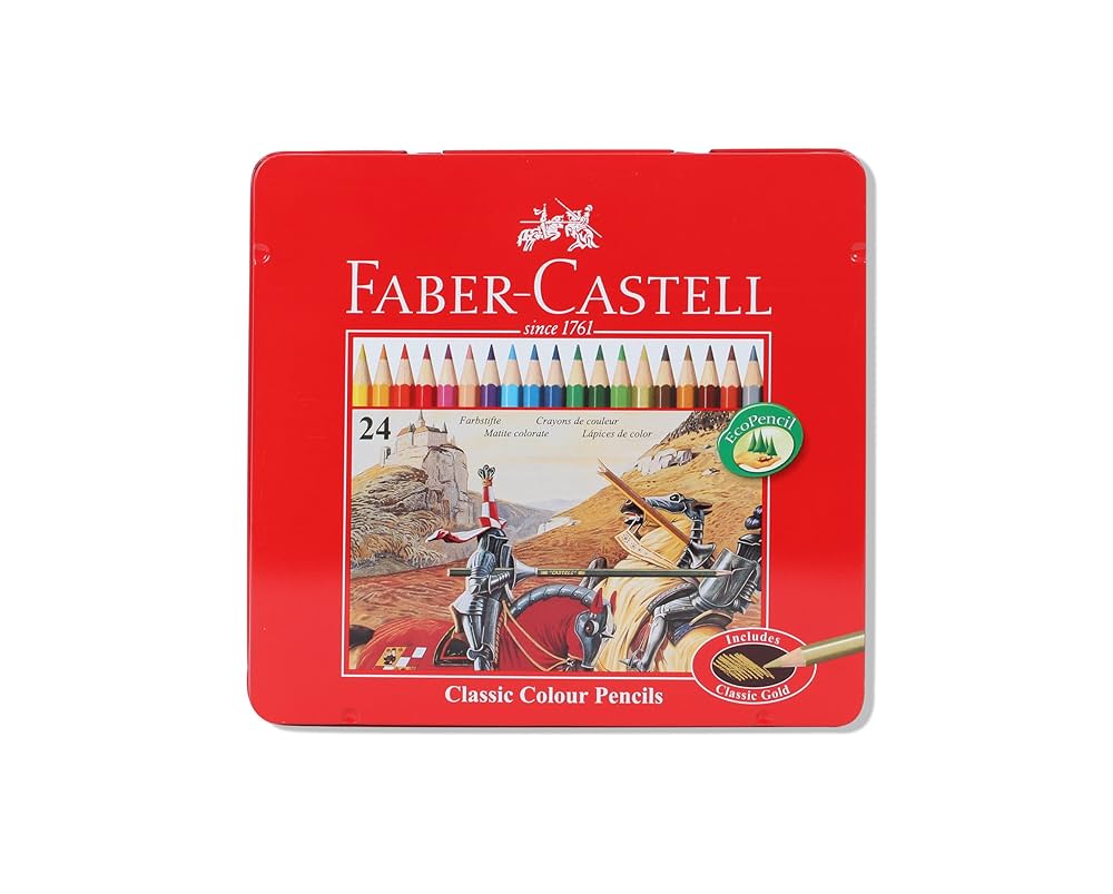 アープルペンソル 箱付き Amazon | Faber-Castell Classic 24-Colour Pencils in Metal